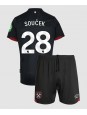 West Ham United Tomas Soucek #28 Replika Borta Kläder Barn 2024-25 Kortärmad (+ byxor)